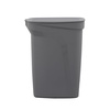 image:imageTramontina 25 Gallon Plastic Trash Bin with Step Pedal  Gray  Durable Injection Molded Design Lid Liner and Steel Rod 81200023DS