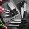 image:imageTramontina Pro Series Forged 8Inch Chef Knife Stainfree HighCarbon Steel Kitchen Knives for Cooking5Inch Santoku Knife