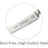 image:imageTramontina Pro Series Forged 8Inch Chef Knife Stainfree HighCarbon Steel Kitchen Knives for Cooking6Inch Utility Knife