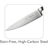 image:imageTramontina Pro Series Forged 8Inch Chef Knife Stainfree HighCarbon Steel Kitchen Knives for Cooking8Inch Chefs Knife
