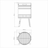 image:imageTramontina TCP400 26500006 Shrasco Barbecue Grill Diameter 157 inches 40 cm For Charcoal Stoves Tubular Grill Made in BrazilDiameter 157 inches 40 cm tube type