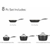 image:imageTramontina Ceramica Deluxe 5Quart Dutch Oven Pot with Lid Ceramic Non Stick OvenSafe Metallic BlackCookware Set