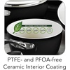 image:imageTramontina Ceramica Deluxe 5Quart Dutch Oven Pot with Lid Ceramic Non Stick OvenSafe Metallic BlackCookware Set