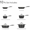 image:imageTramontina Ceramica Deluxe 5Quart Dutch Oven Pot with Lid Ceramic Non Stick OvenSafe Metallic BlackCookware Set