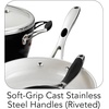 image:imageTramontina Ceramica Deluxe 5Quart Dutch Oven Pot with Lid Ceramic Non Stick OvenSafe Metallic BlackCookware Set