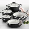 image:imageTramontina Ceramica Deluxe 5Quart Dutch Oven Pot with Lid Ceramic Non Stick OvenSafe Metallic BlackCookware Set