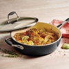 image:imageTramontina Ceramica Deluxe 5Quart Dutch Oven Pot with Lid Ceramic Non Stick OvenSafe Metallic BlackDeep Skillet