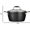 image:imageTramontina Ceramica Deluxe 5Quart Dutch Oven Pot with Lid Ceramic Non Stick OvenSafe Metallic BlackDutch Oven