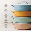 image:imageTramontina Fiora 425Quart Multipurpose Ceramic Non Stick Cooking Pan with Lid BlueFrost Blue