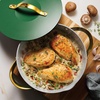 image:imageTramontina Fiora 425Quart Multipurpose Ceramic Non Stick Cooking Pan with Lid BlueGreen