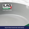 image:imageTramontina Fiora 425Quart Multipurpose Ceramic Non Stick Cooking Pan with Lid BlueGreen
