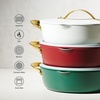 image:imageTramontina Fiora 425Quart Multipurpose Ceramic Non Stick Cooking Pan with Lid BlueGreen