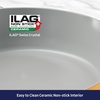 image:imageTramontina Fiora 425Quart Multipurpose Ceramic Non Stick Cooking Pan with Lid BlueMarigold