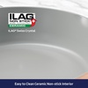 image:imageTramontina Fiora 425Quart Multipurpose Ceramic Non Stick Cooking Pan with Lid BlueSpanish Villa