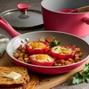 image:imageTramontina Solara 14Piece Ceramic Non Stick Cookware Set with Lids HeavyGauge Aluminum Pots and Pans Kitchen Set with Nonstick Coating Dishwasher and Oven Safe TealRed