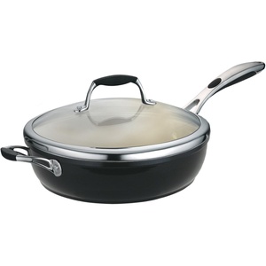 image:imageTramontina Ceramica Deluxe 5Quart Dutch Oven Pot with Lid Ceramic Non Stick OvenSafe Metallic BlackDeep Skillet