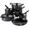 image:imageTramontina Aluminum Non Stick 11Piece Nesting Pots and Pans Set with Lids  Naval Kitchen Nonstick Cookware Set Dishwasher and Oven SafeGray