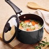 image:imageTramontina Aluminum Non Stick 11Piece Nesting Pots and Pans Set with Lids  Naval Kitchen Nonstick Cookware Set Dishwasher and Oven SafeGray