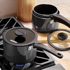 image:imageTramontina Aluminum Non Stick 11Piece Nesting Pots and Pans Set with Lids  Naval Kitchen Nonstick Cookware Set Dishwasher and Oven SafeGray