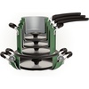 image:imageTramontina Aluminum Non Stick 11Piece Nesting Pots and Pans Set with Lids  Naval Kitchen Nonstick Cookware Set Dishwasher and Oven SafeGreen Ceramic