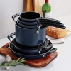 image:imageTramontina Aluminum Non Stick 11Piece Nesting Pots and Pans Set with Lids  Naval Kitchen Nonstick Cookware Set Dishwasher and Oven SafeNaval