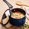 image:imageTramontina Aluminum Non Stick 11Piece Nesting Pots and Pans Set with Lids  Naval Kitchen Nonstick Cookware Set Dishwasher and Oven SafeNaval