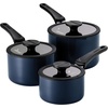 image:imageTramontina Aluminum Non Stick 11Piece Nesting Pots and Pans Set with Lids  Naval Kitchen Nonstick Cookware Set Dishwasher and Oven SafeNaval