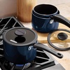 image:imageTramontina Aluminum Non Stick 11Piece Nesting Pots and Pans Set with Lids  Naval Kitchen Nonstick Cookware Set Dishwasher and Oven SafeNaval