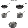image:imageTramontina Hard Anodized Non Stick 8Quart Stock Pot with Glass Lid Pasta Pot with Reinforced Nonstick Coating Oven SafeCookware Set