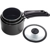 image:imageTramontina Aluminum Non Stick 11Piece Nesting Pots and Pans Set with Lids  Naval Kitchen Nonstick Cookware Set Dishwasher and Oven SafeGray