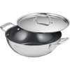 image:imageTramontina Utsava TriPly Clad Stainless Steel 6Quart Kadai with Lid and Ceramic Non Stick Interior InductionReady Extra Large Kadhai Pot for Indian CookingCeramic