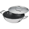 image:imageTramontina Utsava TriPly Clad Stainless Steel 6Quart Kadai with Lid and Ceramic Non Stick Interior InductionReady Extra Large Kadhai Pot for Indian CookingCeramic