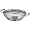 image:imageTramontina Utsava TriPly Clad Stainless Steel 6Quart Kadai with Lid and Ceramic Non Stick Interior InductionReady Extra Large Kadhai Pot for Indian CookingCeramic