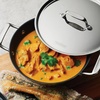 image:imageTramontina Utsava TriPly Clad Stainless Steel 6Quart Kadai with Lid and Ceramic Non Stick Interior InductionReady Extra Large Kadhai Pot for Indian CookingCeramic