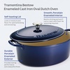 image:imageTramontina Enameled Cast Iron Dutch Oven Pot with Lid Round 65quart RedBlue