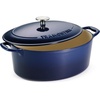 image:imageTramontina Enameled Cast Iron Dutch Oven Pot with Lid Round 65quart RedBlue