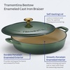 image:imageTramontina Enameled Cast Iron Dutch Oven Pot with Lid Round 65quart RedCactus