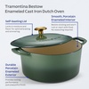 image:imageTramontina Enameled Cast Iron Dutch Oven Pot with Lid Round 65quart RedCactus