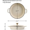 image:imageTramontina Enameled Cast Iron Dutch Oven Pot with Lid Round 65quart RedLatte