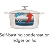 image:imageTramontina Enameled Cast Iron Dutch Oven Pot with Lid Round 65quart RedMatte White