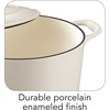 image:imageTramontina Enameled Cast Iron Dutch Oven Pot with Lid Round 65quart RedMatte White