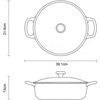 image:imageTramontina Enameled Cast Iron Dutch Oven Pot with Lid Round 65quart RedRed