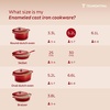 image:imageTramontina Enameled Cast Iron Dutch Oven Pot with Lid Round 65quart RedRed