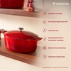 image:imageTramontina Enameled Cast Iron Dutch Oven Pot with Lid Round 65quart RedRed