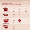image:imageTramontina Enameled Cast Iron Dutch Oven Pot with Lid Round 65quart RedRed