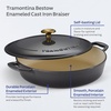 image:imageTramontina Enameled Cast Iron Dutch Oven Pot with Lid Round 65quart RedSmoke