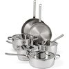 image:imageTramontina Tempo TriPly Base Stainless Steel 8Quart Stock Pot with Glass Lid InductionReady Pasta Pot OvenSafe DishwasherSafeCookware Set