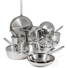 image:imageTramontina Tempo TriPly Base Stainless Steel 8Quart Stock Pot with Glass Lid InductionReady Pasta Pot OvenSafe DishwasherSafeCookware Set