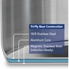 image:imageTramontina Tempo TriPly Base Stainless Steel 8Quart Stock Pot with Glass Lid InductionReady Pasta Pot OvenSafe DishwasherSafeCookware Set
