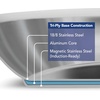 image:imageTramontina Tempo TriPly Base Stainless Steel 8Quart Stock Pot with Glass Lid InductionReady Pasta Pot OvenSafe DishwasherSafeFry Pan
